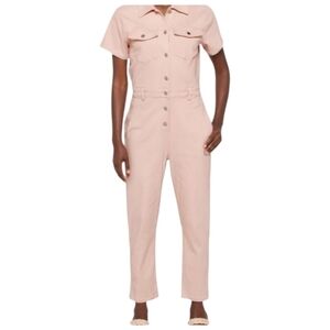 Heatherly Piper Coverall Crop Jumpsuit Putty Short Sleeve NEW Size Small